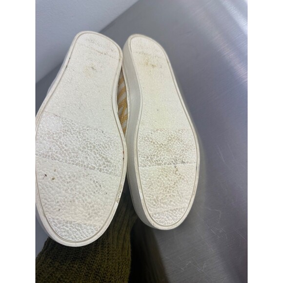 Old Navy Women's Yellow Stripe Canvas Slip On Loafer Sneaker Shoe Size 9 - Picture 4 of 8